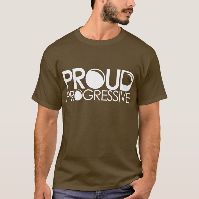 Stolt framstegsvän tee shirt (Framsida)