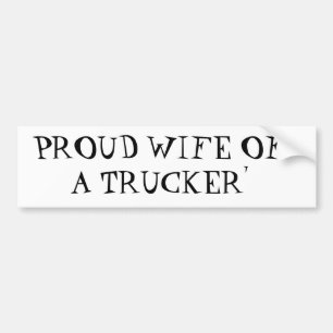 STOLT FRU AV A TRUCKER BILDEKAL