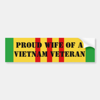 Stolt fru av en Vietnam veteran Bildekal