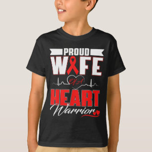 Stolt fru till en hjälte med hjärtsjukdom Medveten T Shirt