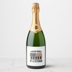 Stolt fru till en patriotisk veteran skjortdesign