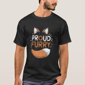 Stolt Furry-fandom Furry Svansar Öron Furry-person T Shirt