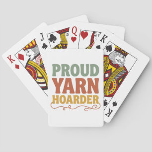 Stolt garnsamlares roliga stickning  casinokort