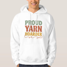 Stolt garnsamlares roliga stickning hoodie