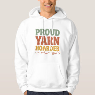 Stolt garnsamlares roliga stickning  hoodie