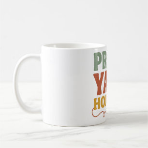 Stolt garnsamlares roliga stickning kaffemugg