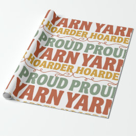 Stolt garnsamlares roliga stickning presentpapper
