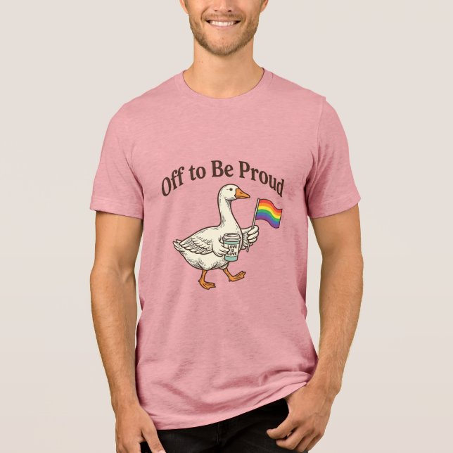 Stolt Gås Prideparad Vintage T-Shirt Design_1 (Framsida)