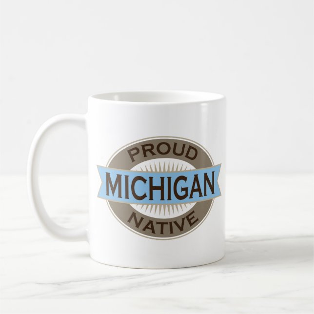 Stolt gåva för Michigan infödd dryckmugg Kaffemugg (Vänster)