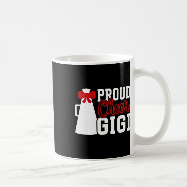 Stolt Glädje Gigi Mormor Cheerleading Gigi Cheerle Kaffemugg (Höger)