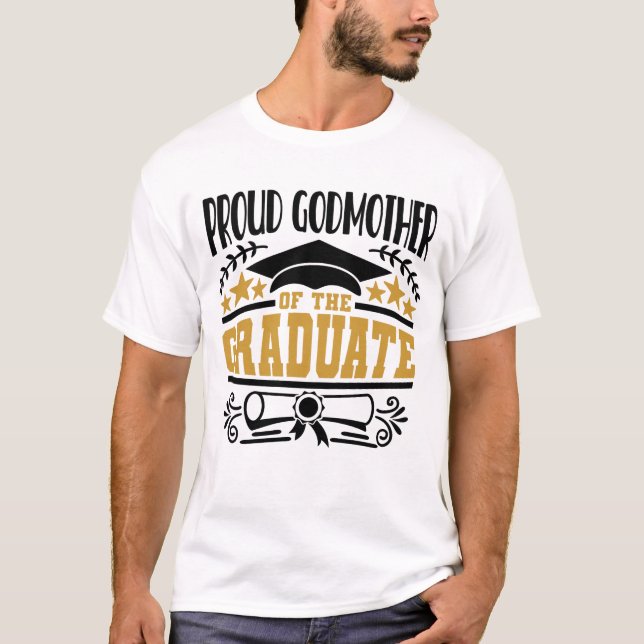 stolt Godmoder från Student T Shirt (Framsida)