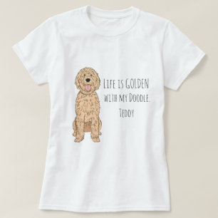 Stolt Goldendoodle-mamma Anpassat Namn Husdjursäls T Shirt