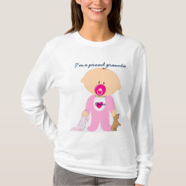 Stolt grauntie & personifierar barnets namn på tee shirt