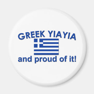 Stolt grekiska Yia Yia Magnet