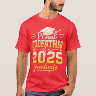 Stolt gudfar till en examenklass 2025 familj t shirt