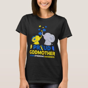 Stolt Gudmor Downs Syndrom Medvetenhet Konstverk T Shirt
