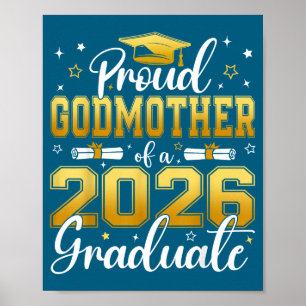 Stolt Gudmor Klass 2026 Examinerad Faith Design Poster