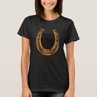 Stolt häst ryttare Equestrian Horse Riding Jordbru T Shirt