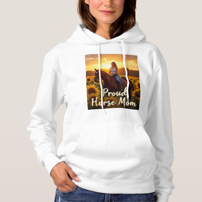 Stolt Hästmamma Konst T Shirt (Framsida)