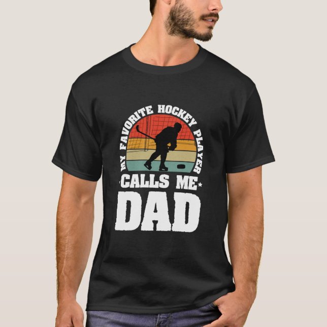 Stolt Hockeypappa T-Shirt (Framsida)
