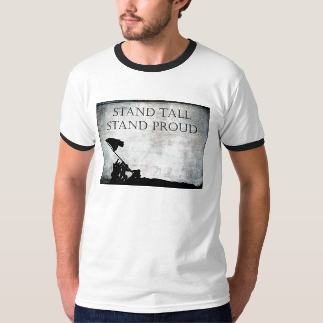 Stolt högväxt stativ för stativ t-shirt (Framsida)