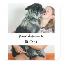 Stolt hundmamma personlig bild och namn husdjur