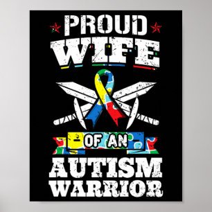 stolt hustru till en Autism-kritikens autistiska m Poster