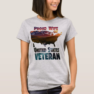 Stolt hustru till en veteran från USA T Shirt