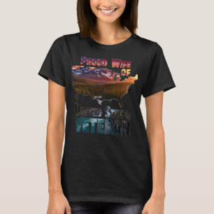 Stolt hustru till en veteran från USA T Shirt