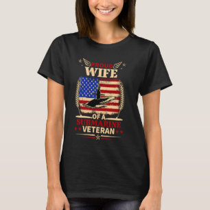 stolt hustru till undervattensveteran, undervatten t shirt