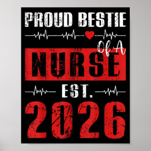 Stolt ie av en sjuksköterska Est 2026 Nyutexaminer Poster