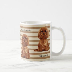 Stolt illustrerad mugg för kung Charles Spaniel