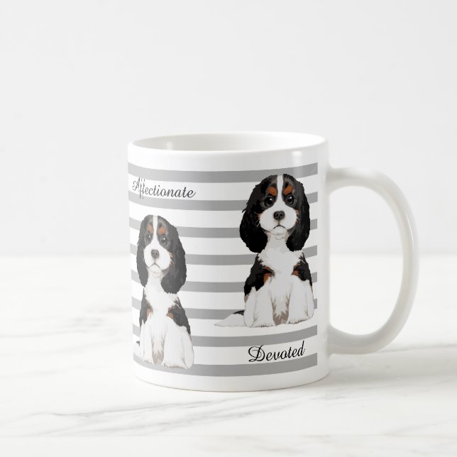 Stolt illustrerad mugg för kung Charles Spaniel (Höger)
