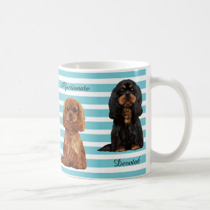 Stolt illustrerad mugg för kung Charles Spaniel