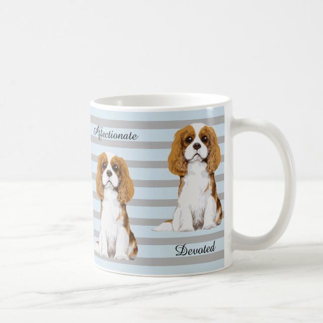 Stolt illustrerad mugg för kung Charles Spaniel (Höger)