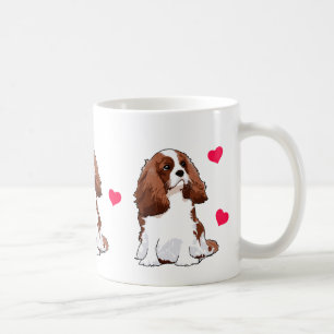 Stolt illustrerad mugg för kung Charles Spaniel
