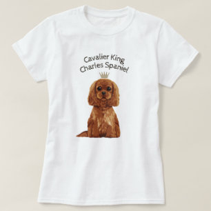 Stolt illustrerad T-tröja för kung Charles Spani T Shirt