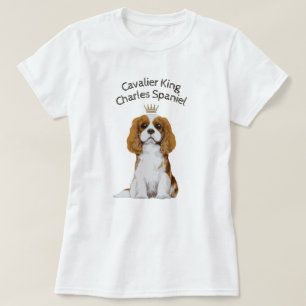 Stolt illustrerad T-tröja för kung Charles Spani T Shirt