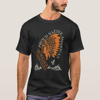Stolt indianamerikansk arbetsmarknadsförmedlare fö t shirt