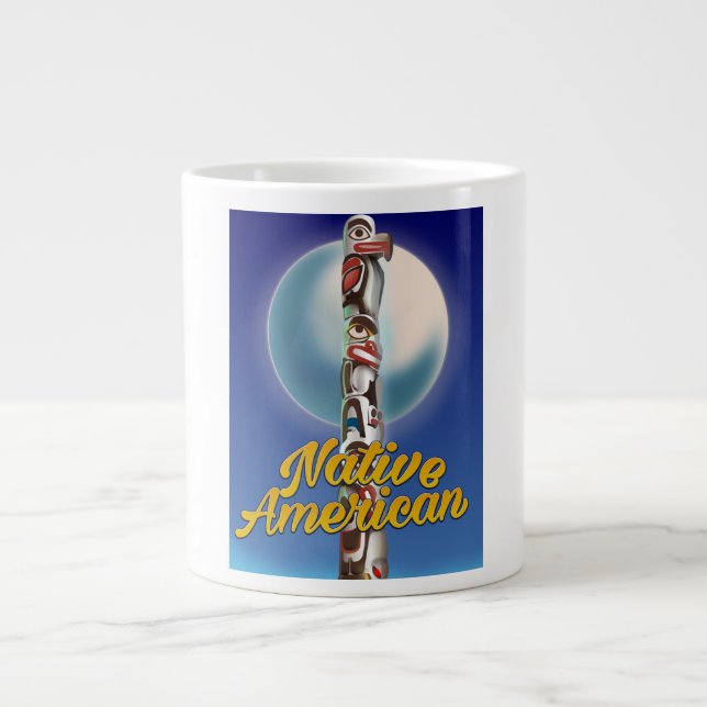 Stolt infödd amerikan jumbo mugg (Framsidan)