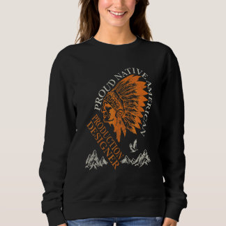 Stolt infödd amerikansk produktionsdesigner t shirt