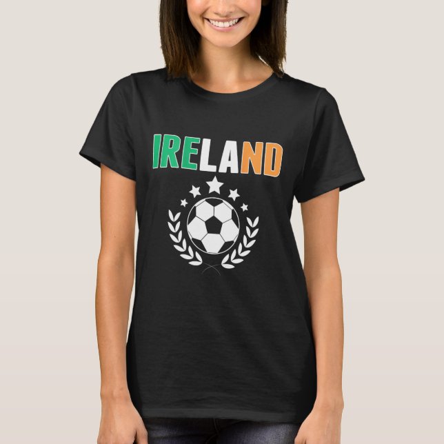 Stolt Irland Fotbollsfans Tröja - Stöd irländska F (Framsida)