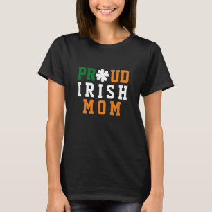 Stolt irländsk mamma Shamrock Clover mors dag T Shirt