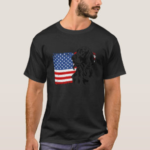 Stolt irländsk setter amerikansk USA-flagga patrio T Shirt
