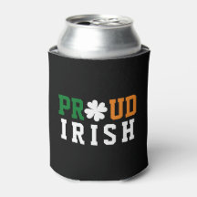 Stolt irländsk Shamrock Lucky Clover Citat St Padd