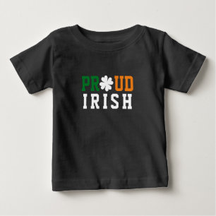 Stolt irländsk Shamrock Lucky Clover Citat St Padd T Shirt