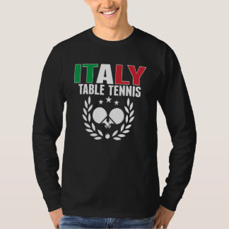 Stolt Italien Bordtennis Italiensk Pingis Support T Shirt