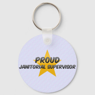 Stolt Janitorial arbetsledare Nyckelring