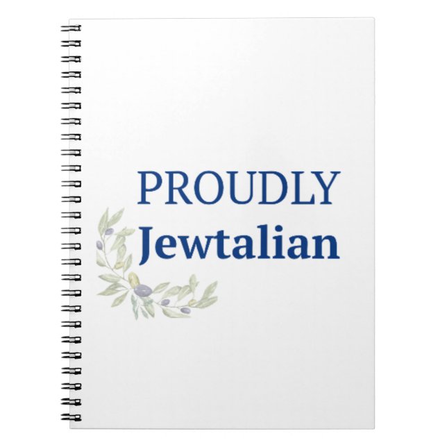Stolt Jewtalienskt Journal Anteckningsbok (Framsidan)