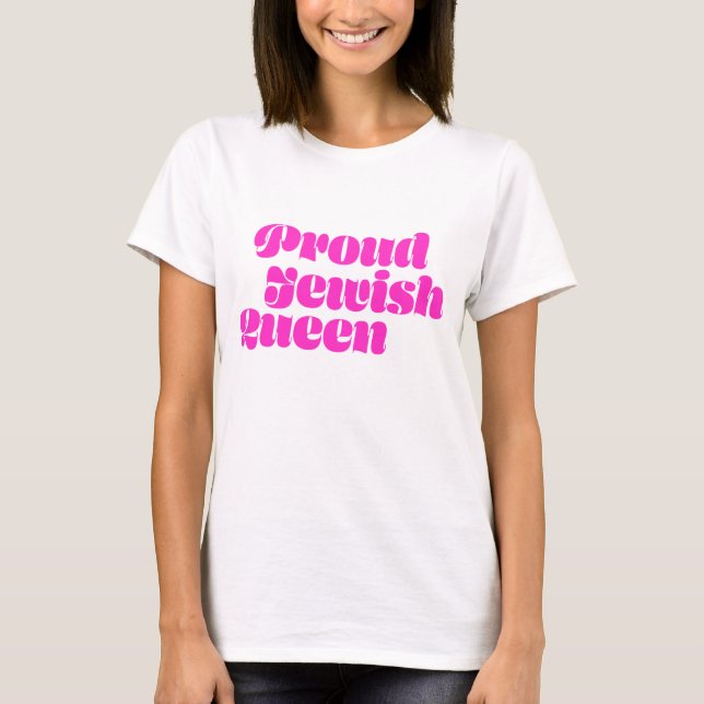 Stolt judisk drottning t-shirt (Framsida)